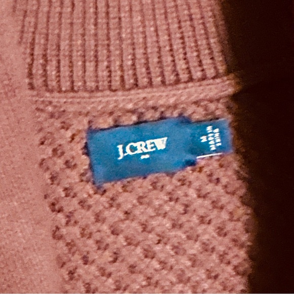 J. Crew Factory Mens Medium Brown Cowl
Neck Cotton Knit Cardigan Sweater - Picture 5 of 9